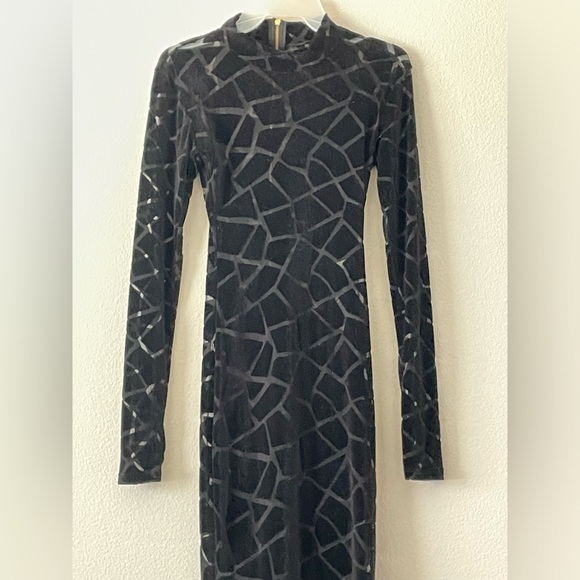 Little Black Mosaic Maxi Dress - Picture 3 of 3